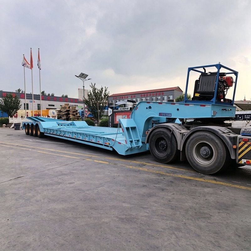 Detachable Gooseneck Lowbed Semi Trailer