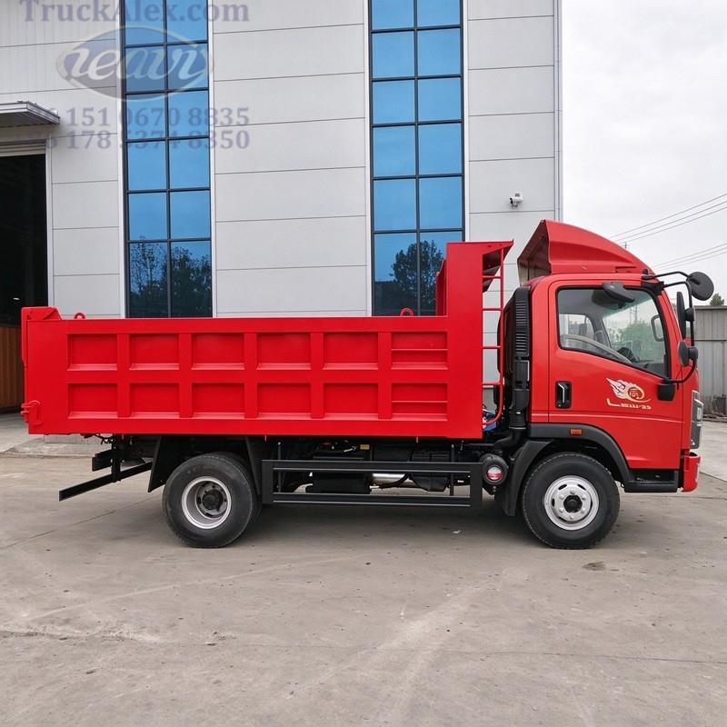 HOWO 4x2 Light Duty Dump Truck best