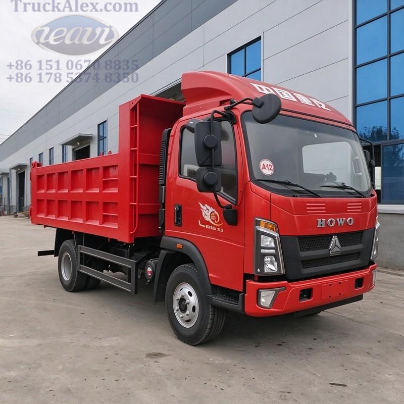 HOWO 4x2 Light Duty Dump Truck factory