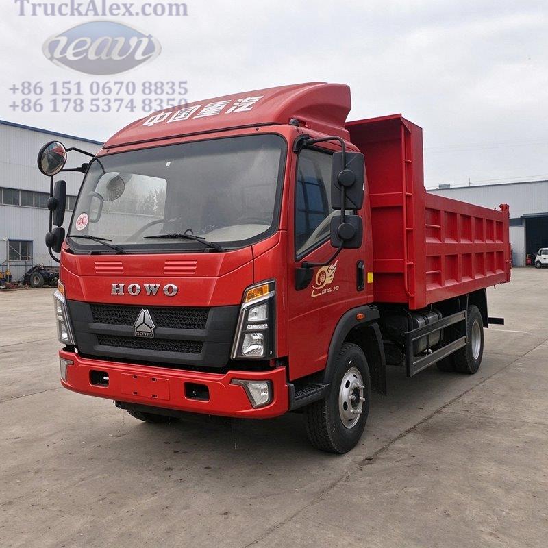 HOWO 4x2 Light Duty Dump Truck
